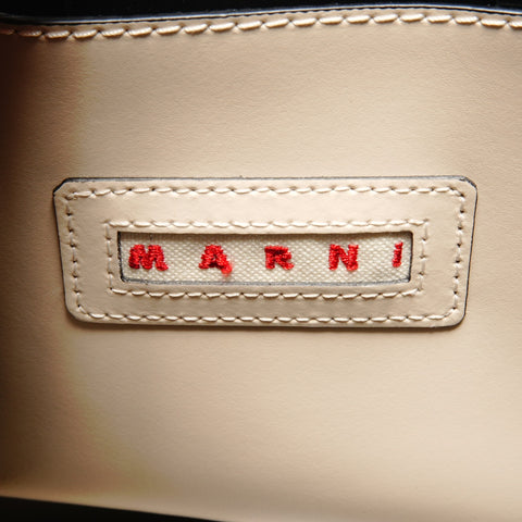 Marni Marni Leather Small Museo 2way Handbag Ivory WS24632