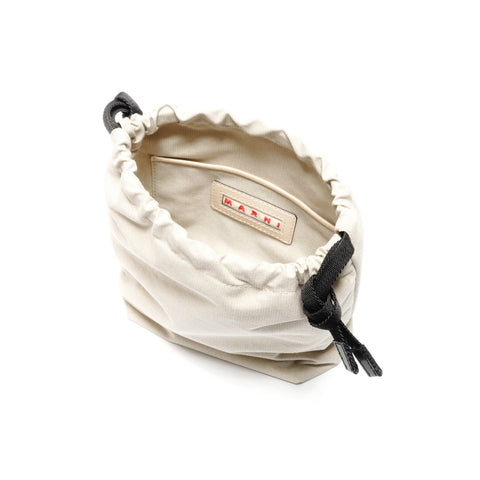 Marni Marni Leather Small Museo 2way Handbag Ivory WS24632