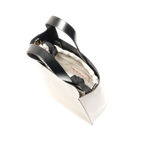 Marni Marni Leather Small Museo 2way Handbag Ivory WS24632