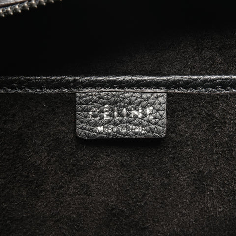 CELINE Nano Leather Luggage 2way Handbag black WS24637