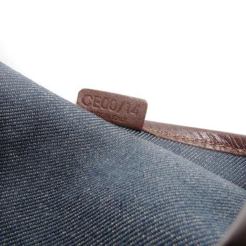 CELINE Macadam Denim Hobo Shoulder Bag Navy WS24639