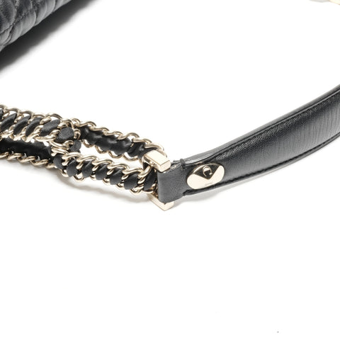 Christian Dior cannage leather Shoulder Bag black WS24640