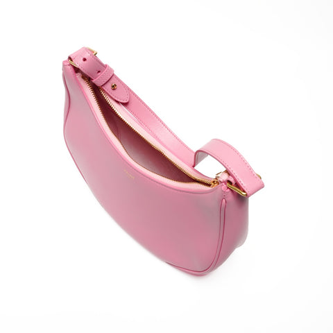 CELINE Ava Leather Hobo Handbag pink WS24642