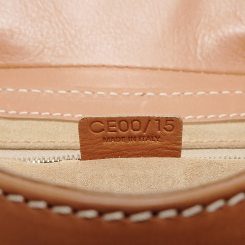 CELINE leather Handbag Brown WS24643