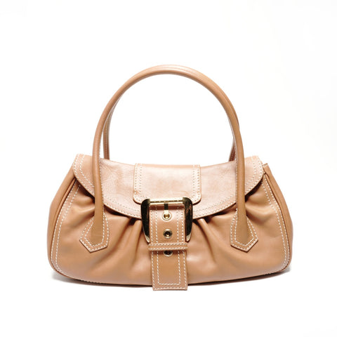 CELINE leather Handbag Brown WS24643