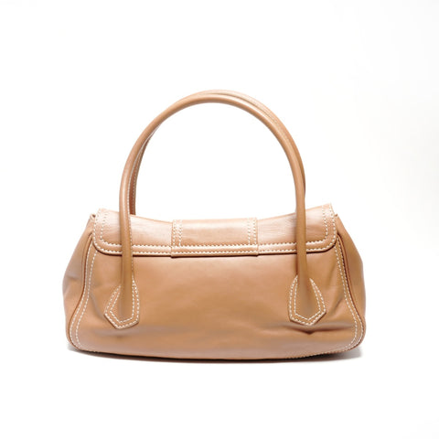 CELINE leather Handbag Brown WS24643