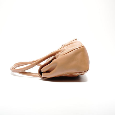 CELINE leather Handbag Brown WS24643