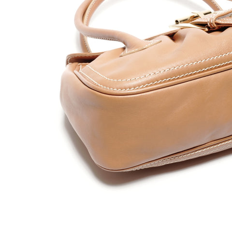 CELINE leather Handbag Brown WS24643