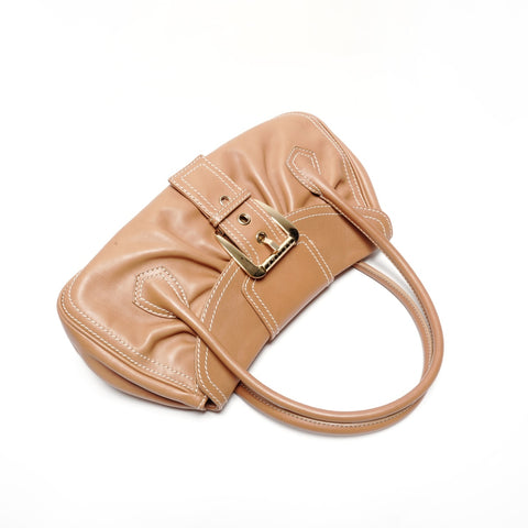 CELINE leather Handbag Brown WS24643