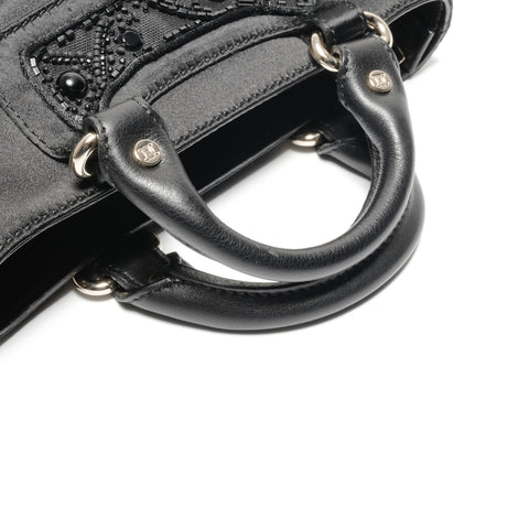 CELINE Mini Micro Boogie Satin Handbag black WS24644