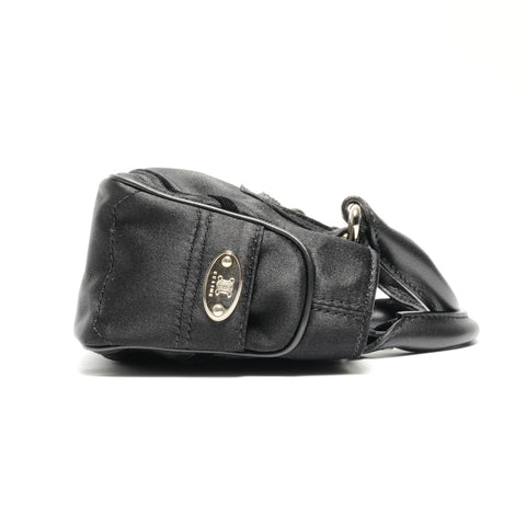 CELINE Mini Micro Boogie Satin Handbag black WS24644