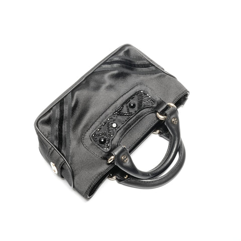 CELINE Mini Micro Boogie Satin Handbag black WS24644