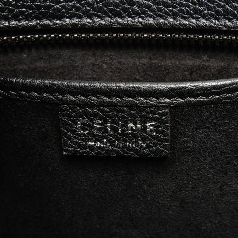 CELINE Luggage Nano Leather Handbag black WS24645