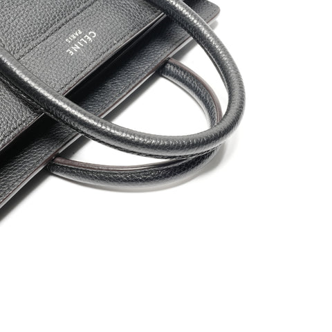 CELINE Luggage Nano Leather Handbag black WS24645