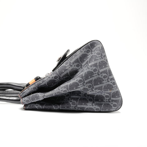 Christian Dior Denim Trotter Handbag Navy WS24647