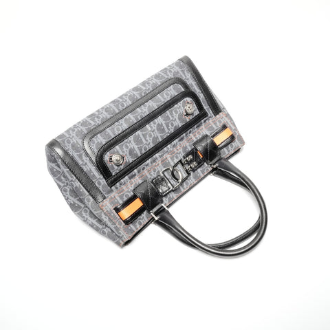 Christian Dior Denim Trotter Handbag Navy WS24647