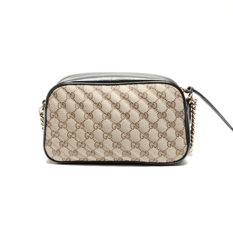 GUCCI GG Marmont GG canvas camera bag Shoulder Bag Brown WS24650
