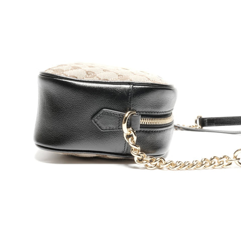 GUCCI GG Marmont GG canvas camera bag Shoulder Bag Brown WS24650