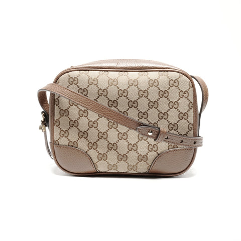GUCCI GG canvas camera bag Shoulder Bag Brown WS24651