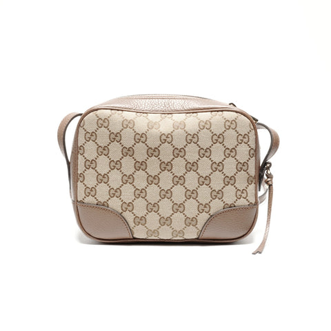 GUCCI GG canvas camera bag Shoulder Bag Brown WS24651