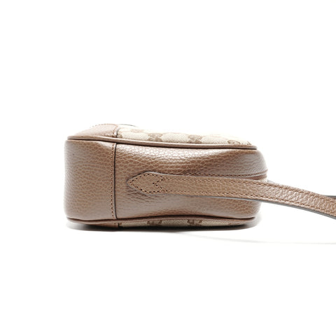 GUCCI GG canvas camera bag Shoulder Bag Brown WS24651