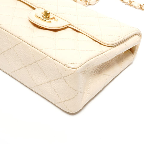 CHANEL Mini Matelasse 9 Series 2004-2005 Chain Square Shoulder Bag beige WS24654