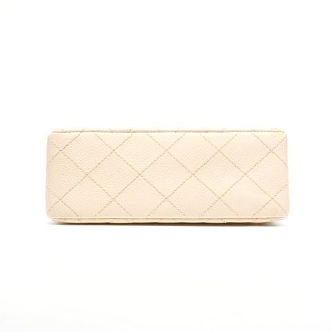 CHANEL Mini Matelasse 9 Series 2004-2005 Chain Square Shoulder Bag beige WS24654