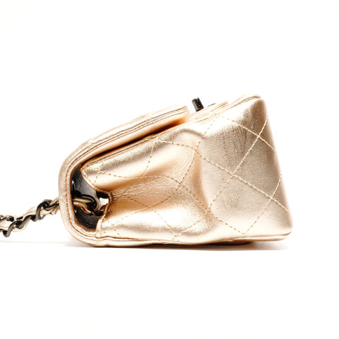 CHANEL Mini Matelasse Chain 31 Square 2020-2021 Shoulder Bag gold WS24656