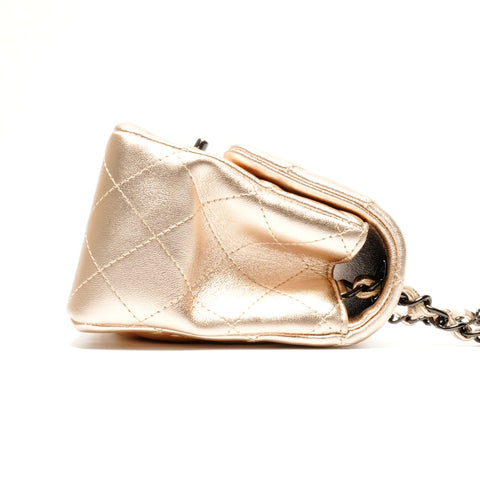 CHANEL Mini Matelasse Chain 31 Square 2020-2021 Shoulder Bag gold WS24656