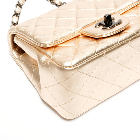 CHANEL Mini Matelasse Chain 31 Square 2020-2021 Shoulder Bag gold WS24656