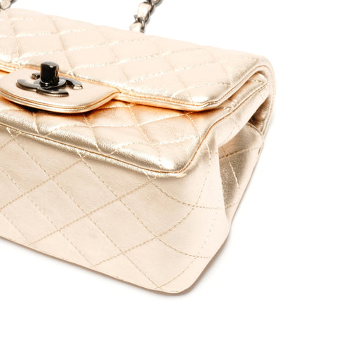 CHANEL Mini Matelasse Chain 31 Square 2020-2021 Shoulder Bag gold WS24656