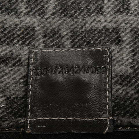 FENDI Wool Zucca Mamma Bucket Shoulder Bag gray WS24658