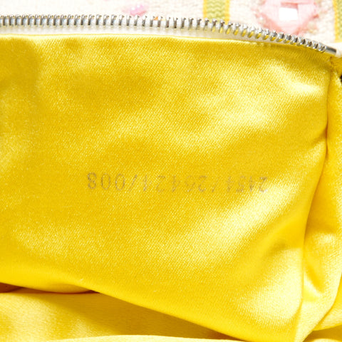 FENDI Mamma Baguette Beaded Embroidery Shoulder Bag multicolor WS24661