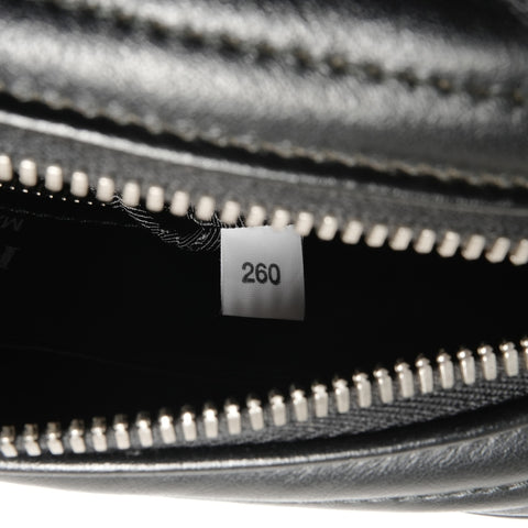 PRADA Diagram Camera Bag Leather Chain Shoulder Bag black WS24664