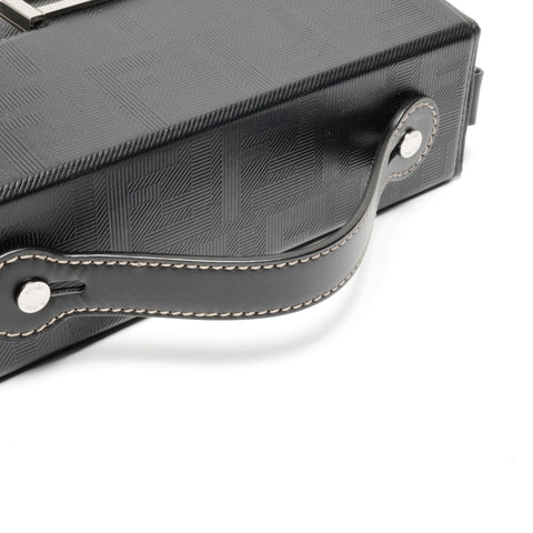 FENDI Baguette Soft Trunk 2way Camera Shoulder Bag black WS24665