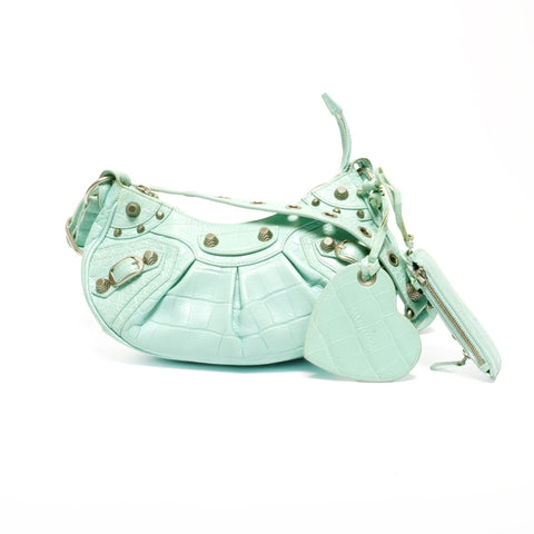 BALENCIAGA Le Cagole XS Mint Shoulder Bag green WS24666