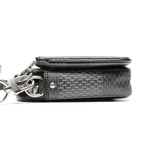 LOUIS VUITTON 2020 Damier Graphite Trio Messenger Shoulder Bag black WS24669