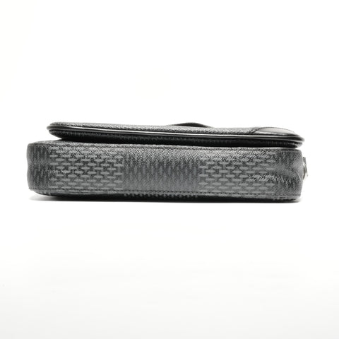 LOUIS VUITTON 2020 Damier Graphite Trio Messenger Shoulder Bag black WS24669