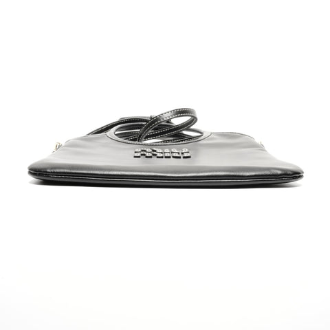 Miu Miu Ivy 皮革迷你手提包 黑色 WS24670