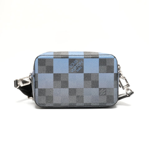 LOUIS VUITTON Alpha Wearable Wallet Damier Graphite Giant Shoulder Bag blue WS24671
