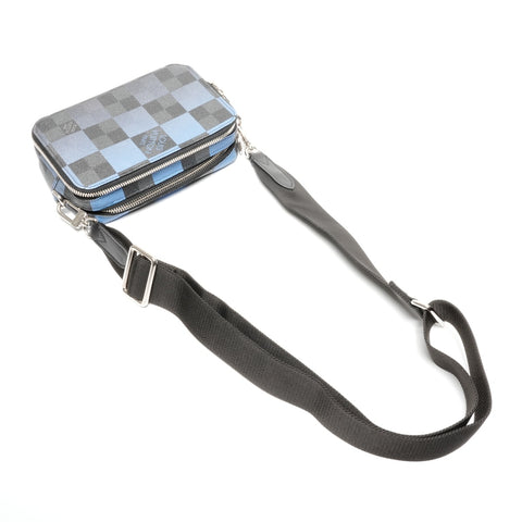 LOUIS VUITTON Alpha Wearable Wallet Damier Graphite Giant Shoulder Bag blue WS24671