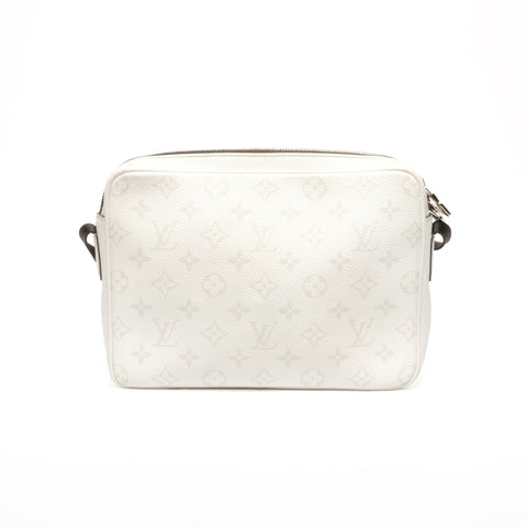 LOUIS VUITTON Monogram Taiga Rama Outdoor Messenger Bag PM Shoulder Bag white WS24673