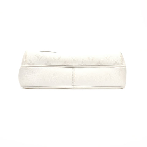 LOUIS VUITTON Monogram Taiga Rama Outdoor Messenger Bag PM Shoulder Bag white WS24673