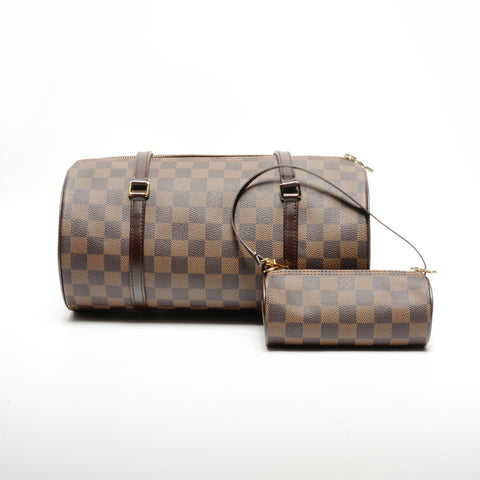 LOUIS VUITTON 2008 Damier Papillon 30 Shoulder Bag Brown WS24674
