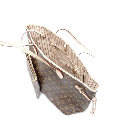 LOUIS VUITTON Monogram Neverfull MM Tote Bag Brown WS24675