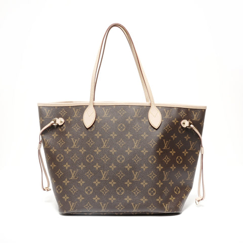 LOUIS VUITTON Monogram Neverfull MM Tote Bag Brown WS24675
