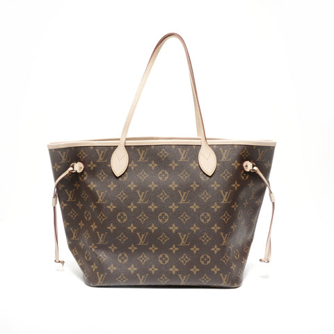 LOUIS VUITTON Monogram Neverfull MM Tote Bag Brown WS24675