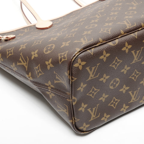 LOUIS VUITTON Monogram Neverfull MM Tote Bag Brown WS24675