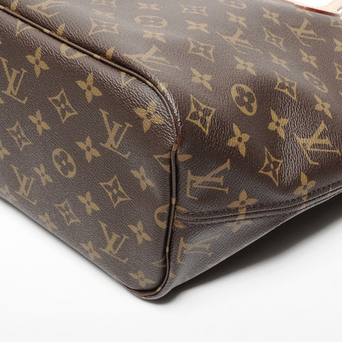 LOUIS VUITTON Monogram Neverfull MM Tote Bag Brown WS24675