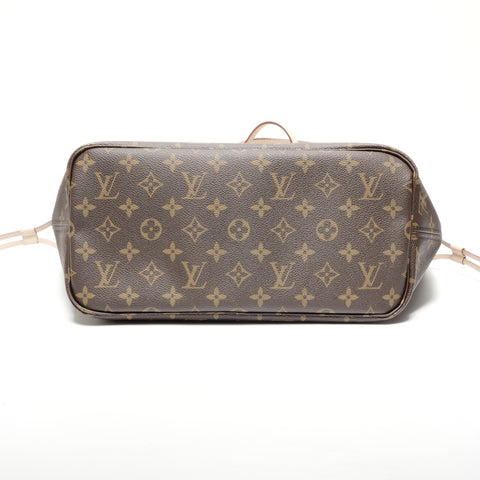 LOUIS VUITTON Monogram Neverfull MM Tote Bag Brown WS24675